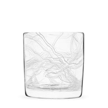 Load image into Gallery viewer, Strada Series in White rocks glass with interconnected pattern of fine white lines.